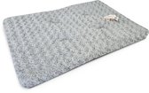 Topmast Ultra Soft Hondenmat - 98 x 66 x 5 cm - Grijs - Zacht Hondenkussen - Voor Koude Vloeren