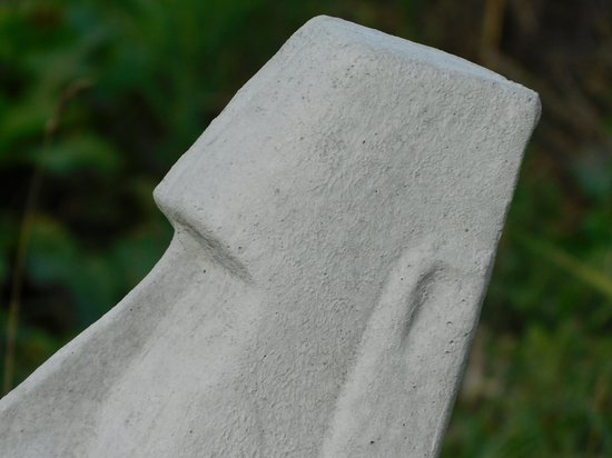 Statue Moai XXL - brut - pleine de pierre