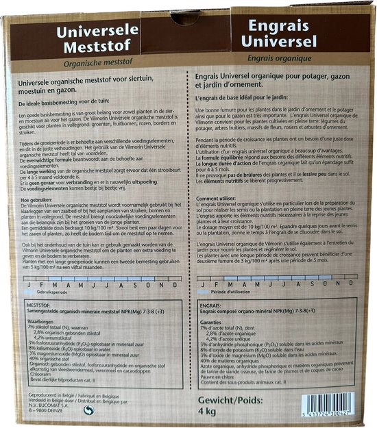 MANNA WUXAL Universele Meststof 8-8-6 NPK 4 Liter - Vloeibare Mest Voor Planten, Groente & Fruit