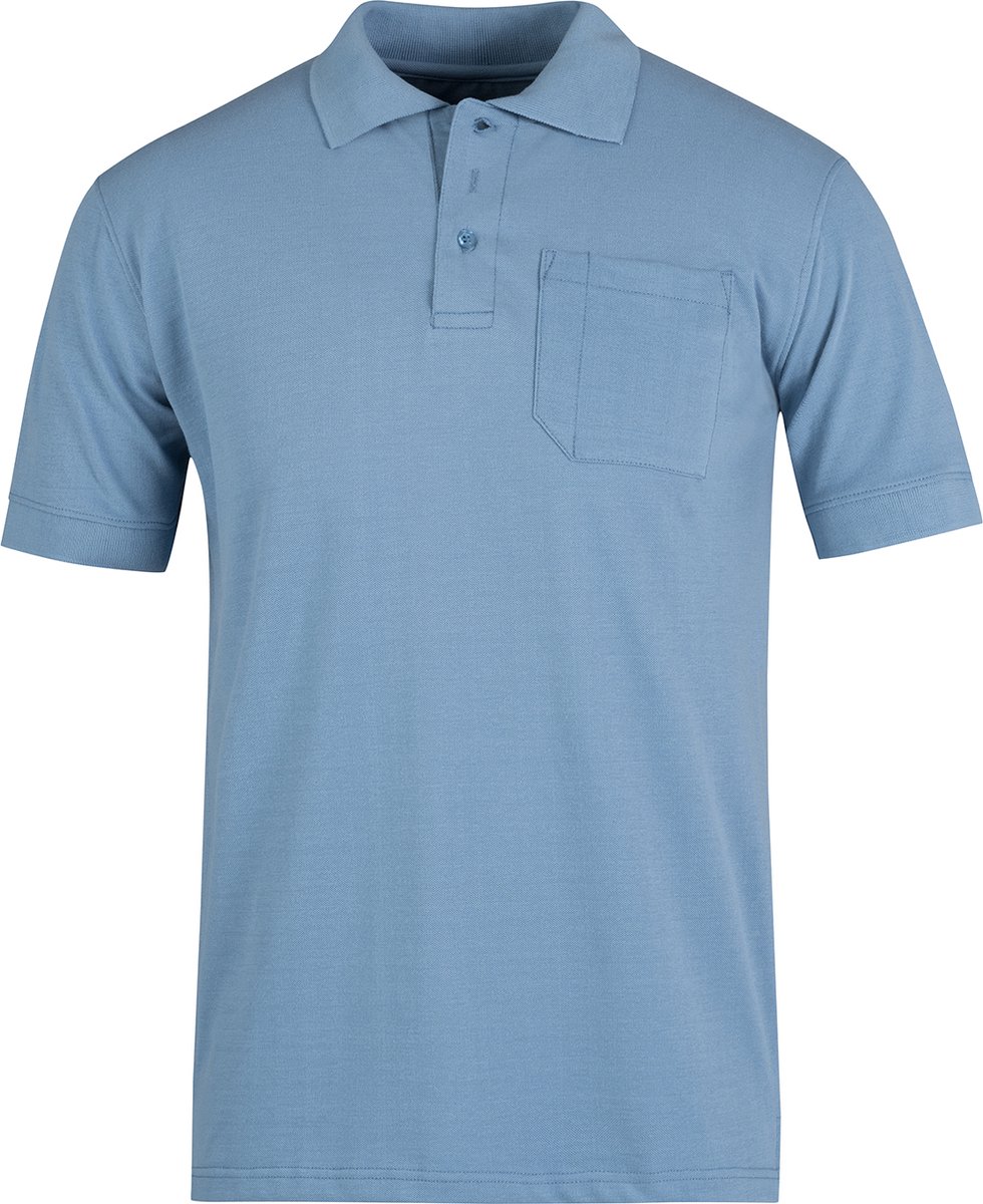 STØRVIK Hastings Polo Shirt Heren - Katoen - Maat XL - Denim Blauw