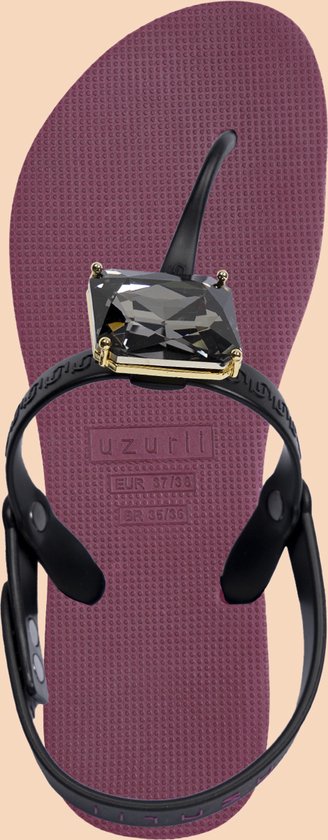 Uzurii Selena Diamond Silver chaussons pour femmes, Ruby, pointure : 39/40