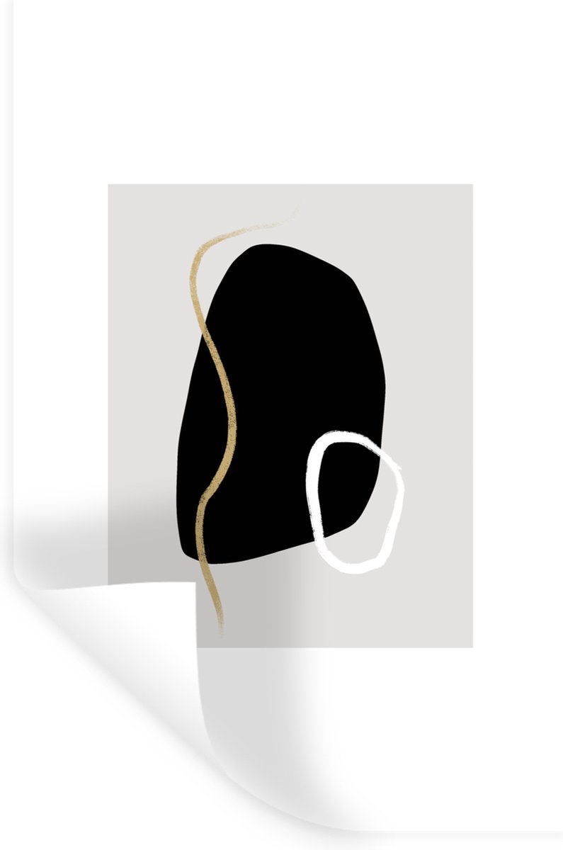 Muurstickers - Sticker Folie - Minimalisme - Abstract - Design - 60x90 cm - Plakfolie - Mu