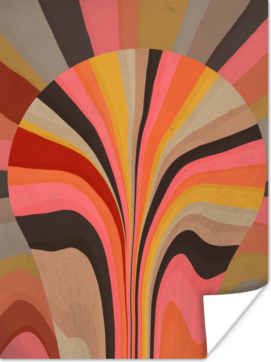 Poster Abstract -Kunst - Vormen - 60x80 cm