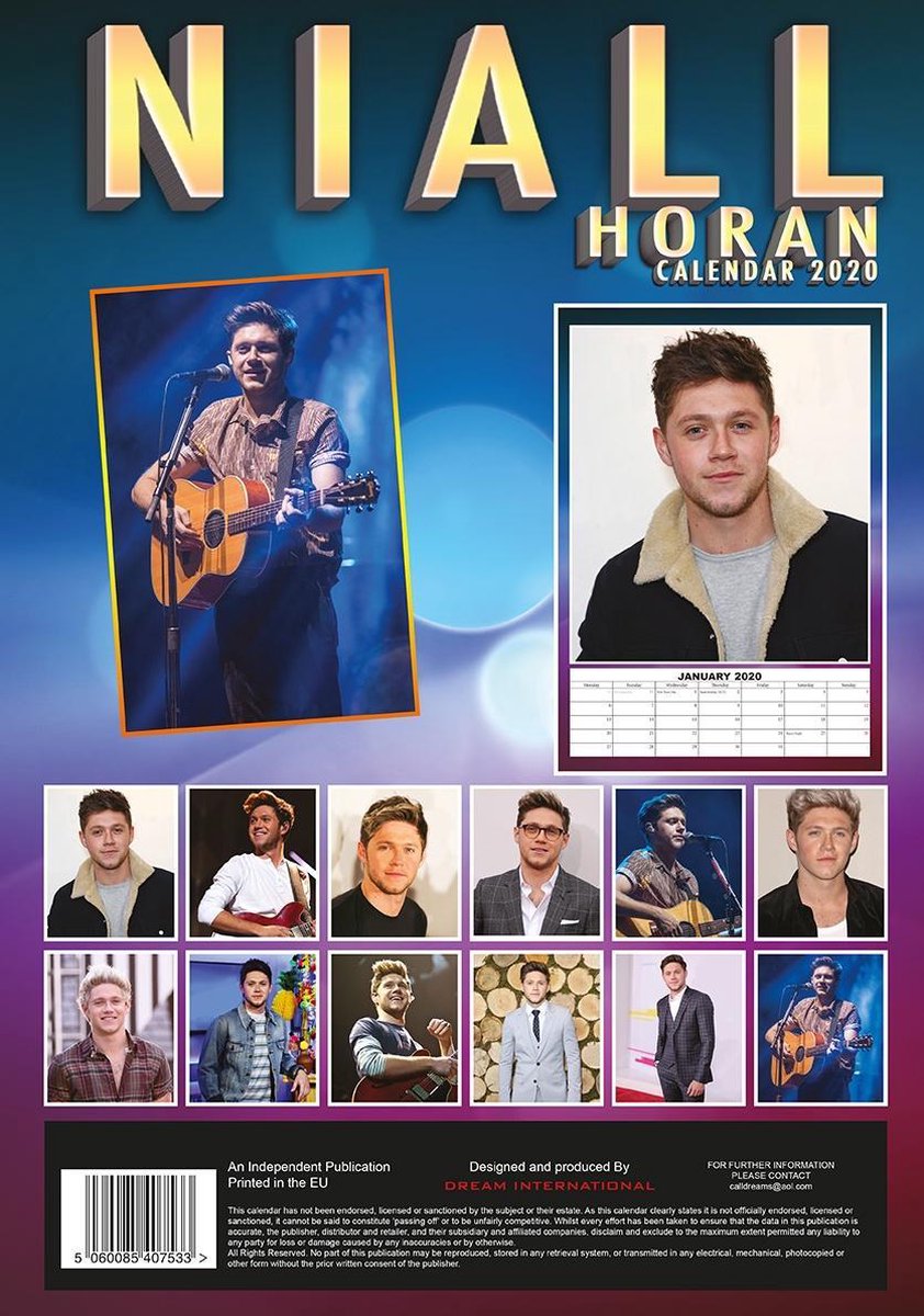 bol.com | Niall Horan Kalender 2020 A3