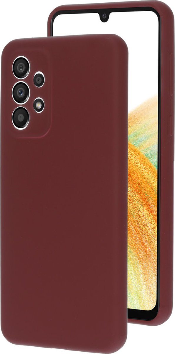 Mobiparts hoesje geschikt voor de Samsung Galaxy A33 5G - Siliconen - Paars Rood