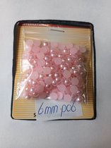 Parels voor voorwerpen (bv. beer) te beplakken - 2 zakjes - 6mm - licht glanzend roze