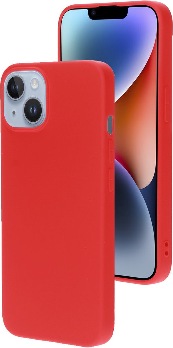 Mobiparts hoesje geschikt voor de Apple iPhone 14 - Siliconen - Rood