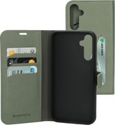 Mobiparts hoesje geschikt voor Samsung Galaxy A34 5G - Wallet/Boekhoesje - Eco Leer - Magneet Sluiting - Opberg vakken - Groen