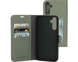 Mobiparts hoesje geschikt voor Samsung Galaxy A34 5G - Wallet/Boekhoesje - Eco Leer - Magneet Sluiting - Opberg vakken - Groen