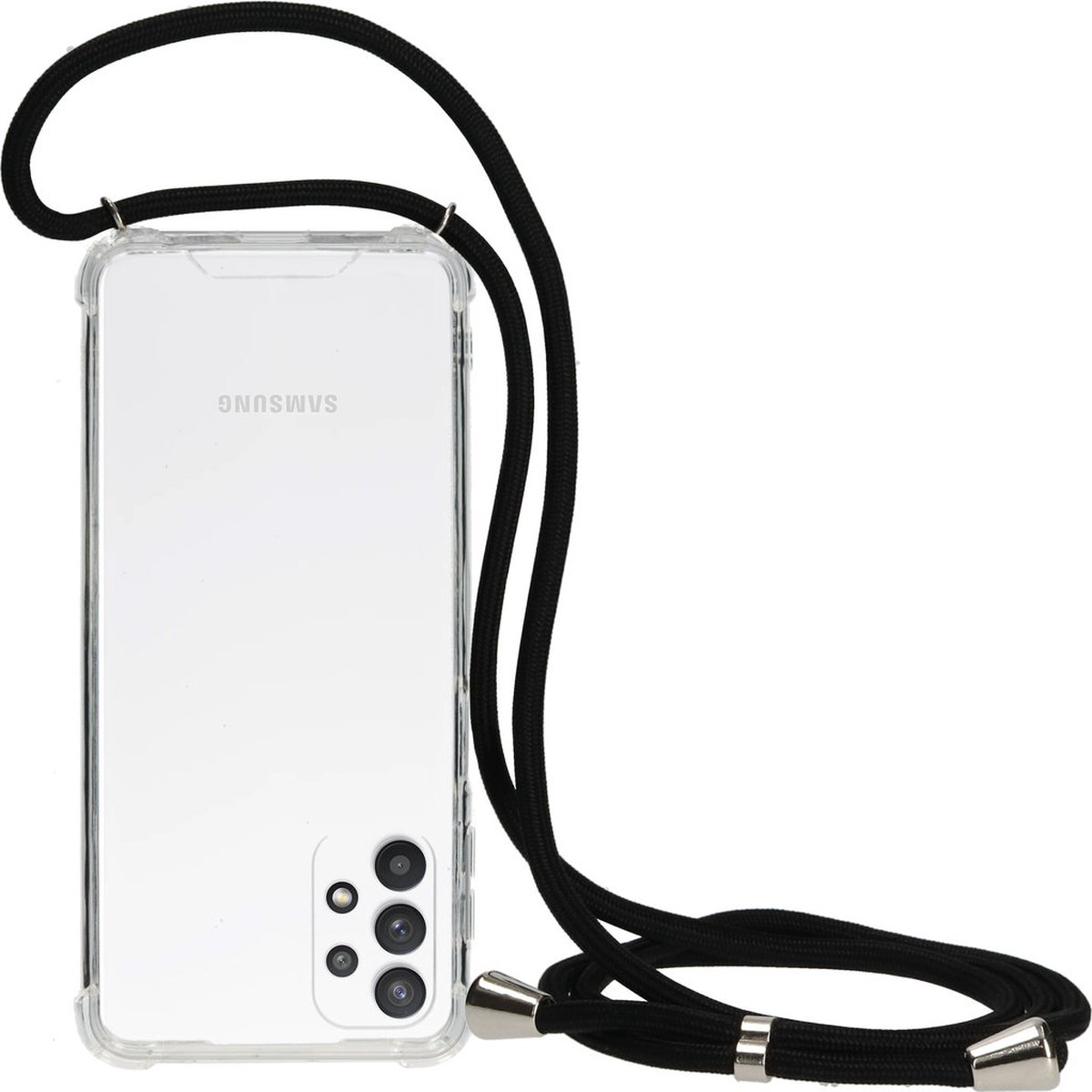 Mobiparts Lanyard Case Samsung Galaxy A32 5G (2021) Black Cord