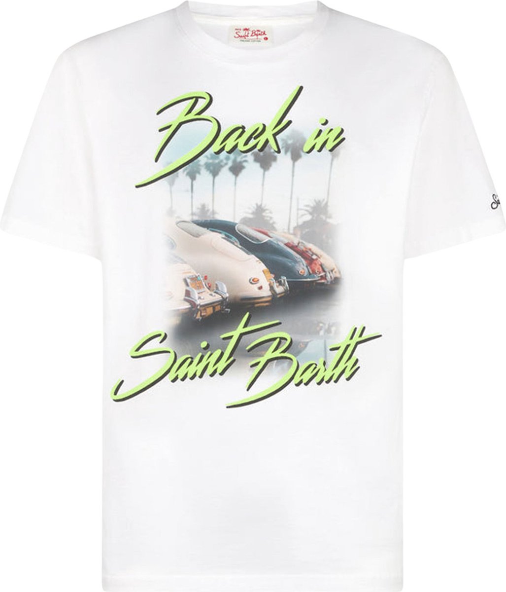 MC2 Saint Barth Shirt Wit Katoen maat M Back in sbarth t-shirts wit