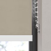Dutchblinds Rolgordijn - verduisterend - Sand - 220x190cm - Raamdecoratie op maat