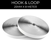 24ME® 8 Meter Klittenband - 2.5cm Breed - Zelfklevend - Hook & Loop - Ultra Strong