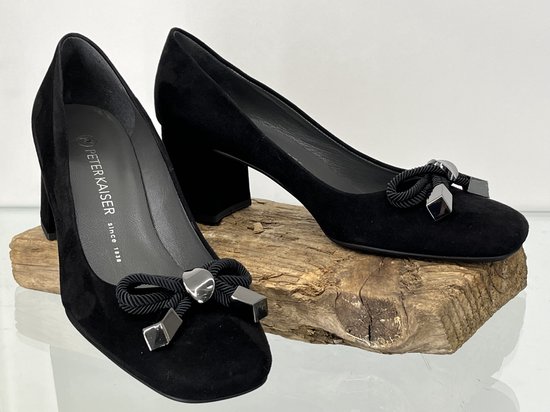 Peter Kaiser Cila 60 Taille 39,5 / UK 6 Escarpins en daim Zwart Chaussures pour femmes