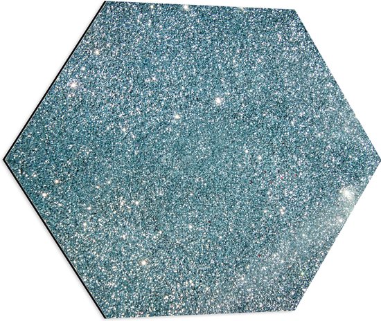Dibond Hexagon - Asfalt waar de Zon op Schijnt - 60x52.2 cm Foto op Hexagon (Met Ophangsysteem)