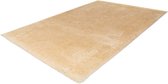 Lalee Glamour - vloerkleed - Velours - Velvet - Recycled karpet fraai tapis -effen tapijt maat 120x170 Beige