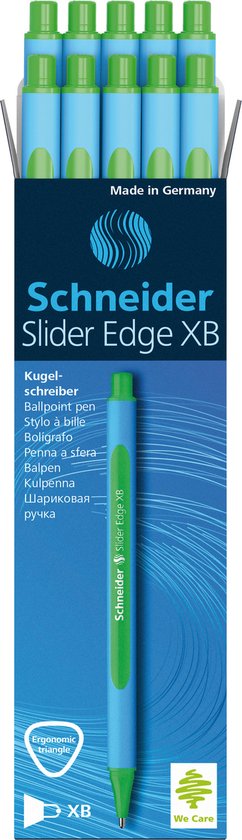 Stylo à bille - SCHNEIDER - Slider Edge - Pointe Extra Large - Assortis - Pochette de 6