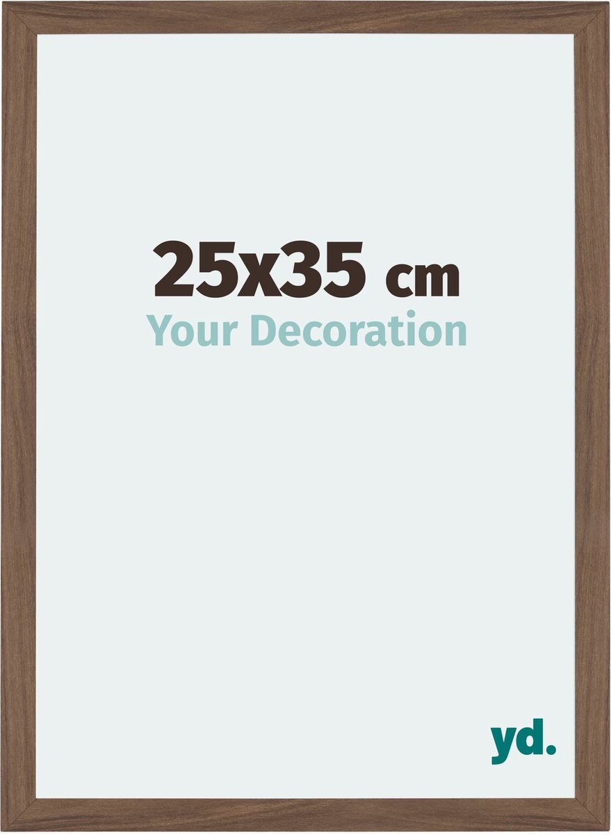 Your Decoration - Fotolijst 25x35 cm - MDF - Walnoot Donker - Mura