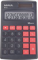 Calculatrice de poche MAUL M12, noire