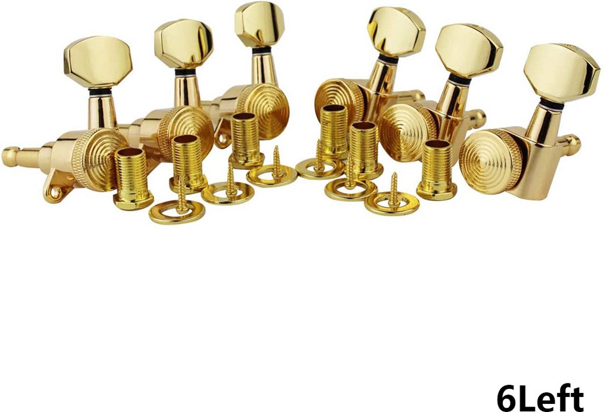 Knobbout Music Repair, gitaar stemmechanieken, Akoestische gitaar, elektrische gitaar, goud