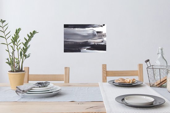 Stickers muraux - Film autocollant - Peinture - Zwart - Design - 30x20 cm - Film adhésif - Stickers muraux chambre d'enfant - Papier peint autocollant - Papier peint autocollant - Film autocollant