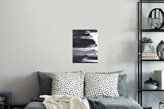 Stickers muraux - Film autocollant - Peinture - Zwart - Design - 30x40 cm - Film adhésif - Stickers muraux chambre d'enfant - Papier peint autocollant - Papier peint autocollant - Film autocollant