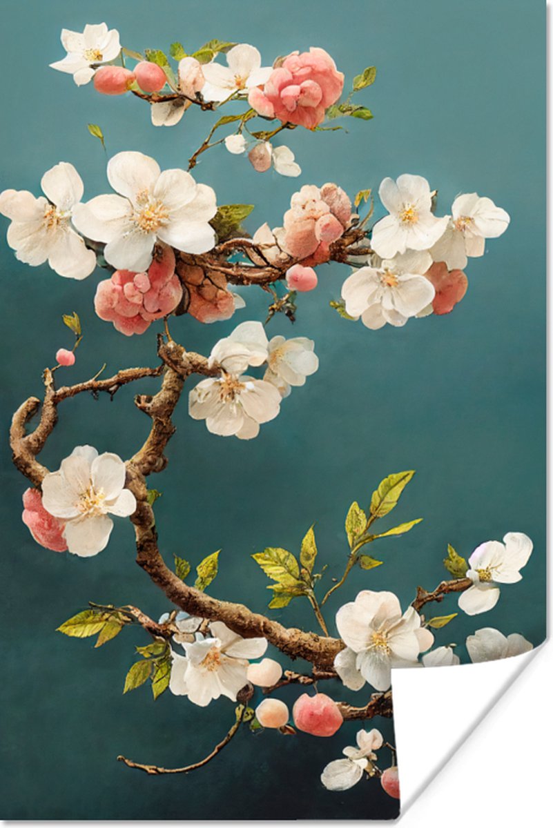 Bloemen - Bloesem - Kersen - Tak - Wit