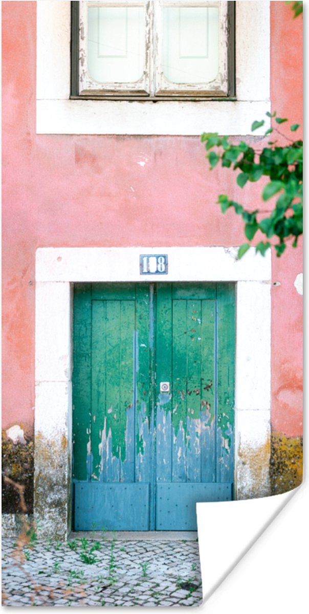 Deur - Groen - Roze - Verf