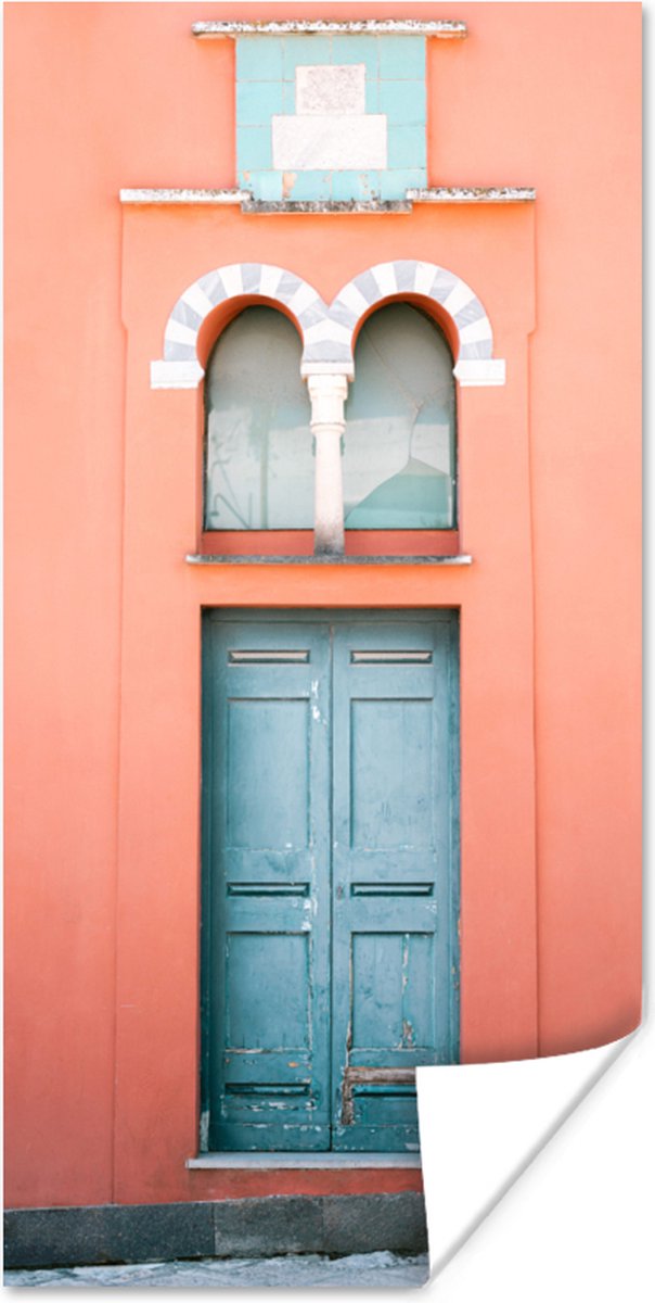 Deur - Blauw - Architectuur - Rood