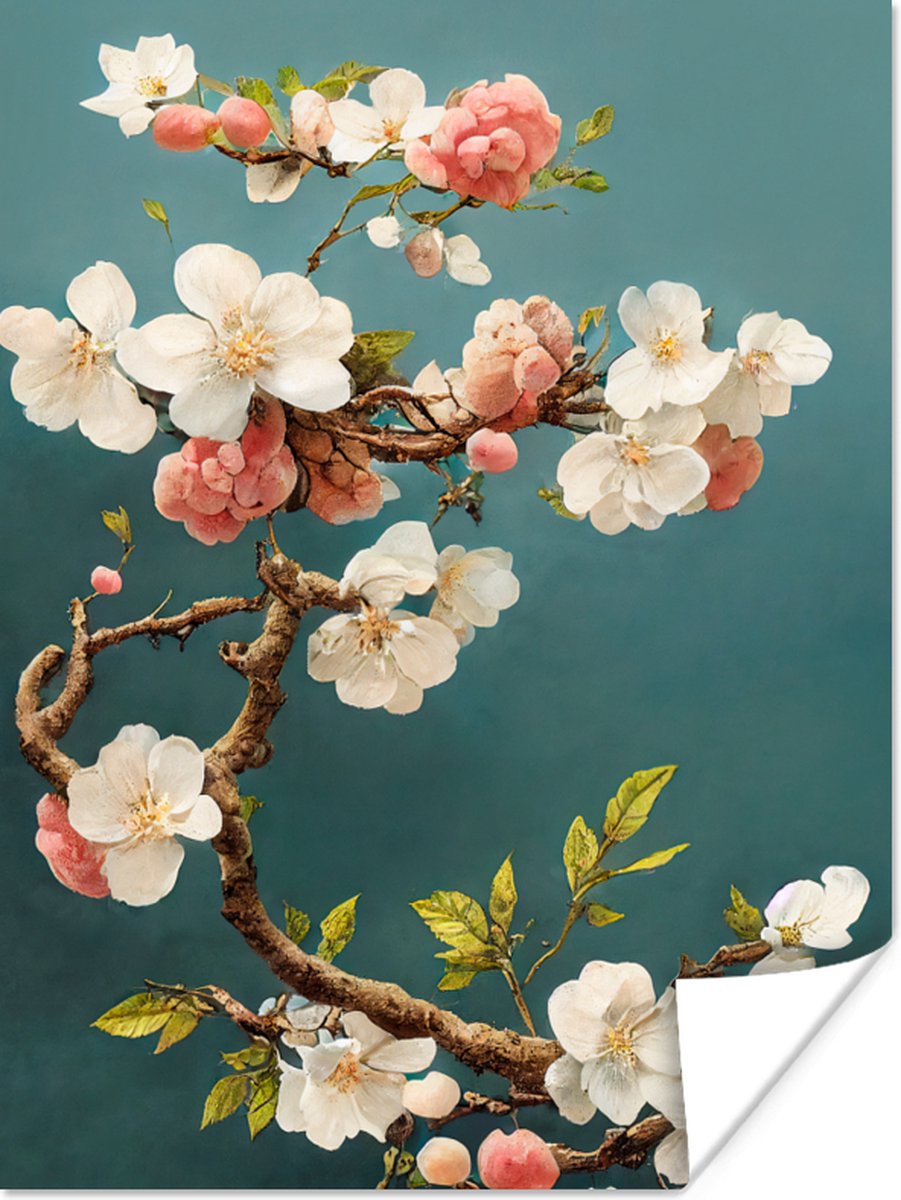 Bloemen - Bloesem - Kersen - Tak - Wit