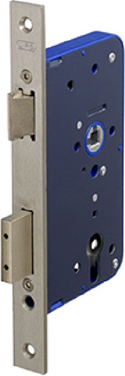 Insteekslot - RVS geborsteld - RVS - Lips - Lips 2422 veiligheidsdag- en nachtslot rechthoekig, doornmaat 50 mm