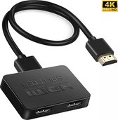 Vitalify® HDMI Switch - Splitter 1 in 2 uit - 4K Ultra HD - 1080 Full HD