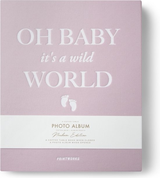 Printworks Fotoalbum - Baby it's a Wild World - Roze
