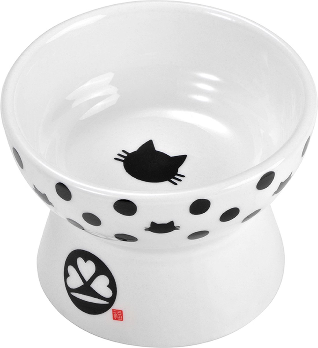 Kattenschaaltje - leuk schaaltje voor kat of poes - met poezen print