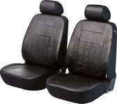 Auto stoelbeschermer Kunstleer Soft Nappa zwart voor Voorstoelen