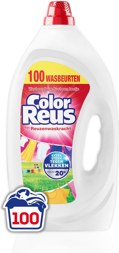 Color Reus Gel Vloeibaar Wasmiddel - Gekleurde Was - Voordeelverpakking - 100 wasbeurten