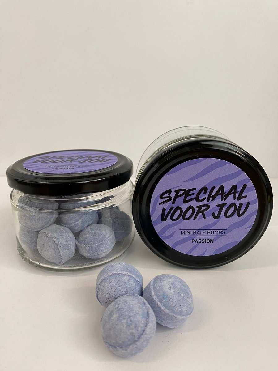 Goedkoopste Mini bath bombs in glazen potje Speciaal Voor Jou