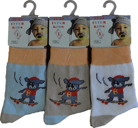 Baby - sokjes - 90% katoen - naadloos - 12 PAAR - chaussettes socks