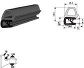 VRR - U-profiel - Klemprofiel rubber - randbescherming 2-4 mm met kraal 019 - Per 5, 10 of 50 meter