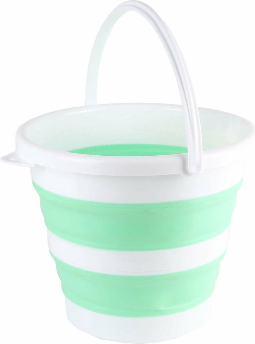 Goedkoopste Benson opvouwbaar emmer groen 10L - camping / handwas afwasteil