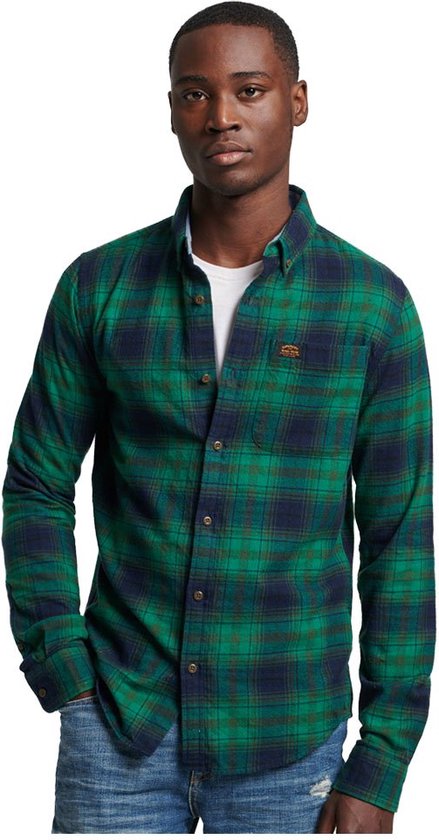 wij Verbeelding Klant Superdry Vintage Lumberjack Shirt Groen M Man | bol.com