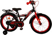 Volare Thombike Kinderfiets - Jongens - 18 inch - Zwart Rood - Twee handremmen