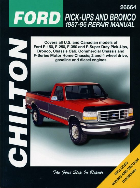 Ford Pick-Ups & Bronco, 1980-96 (Includes 1997 F-250HD & F-3 ... - cover