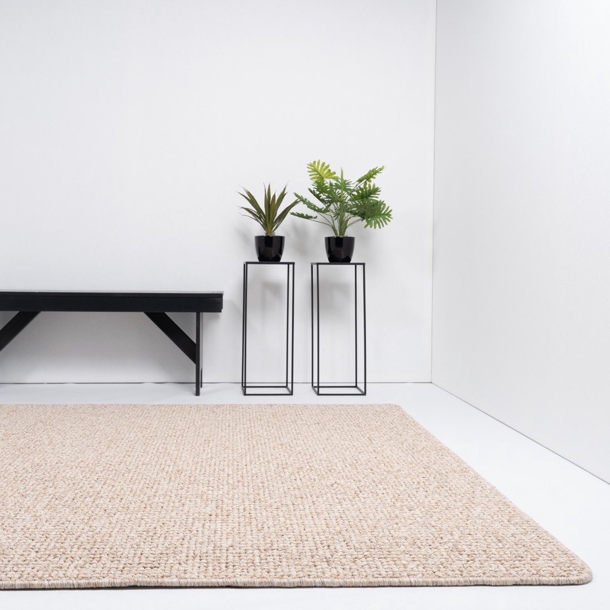 Vloerkleed Xilento Pebble Dark Beige | 170 x 230 cm