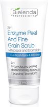 2in1 Enzyme Peel & Fine Grain Scrub enzyme fijne scrub voor het gezicht met Papaïne en Bromelaïne 150g