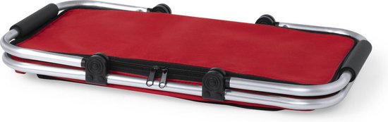 Picknickmand - Boodschappentas - Koeltas - Picknicktas - Boodschappenmand - 28 x 47 cm - 33 liter - rood van Merkloos — afbeelding 5