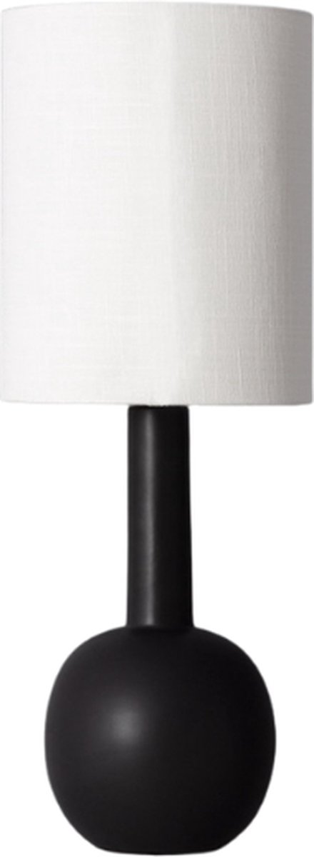 Bussandri – Mediterraanse Tafellamp – Metaal – E27 – 28cm – Voor Binnen – Woonkamer – Eetkamer – Slaapkamer – Tafellampen – Zwart