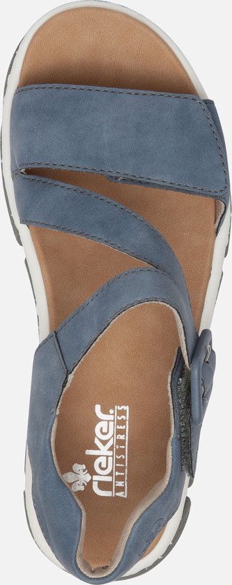 Rieker - Dames sandalen blauw | Schuurman Schoenen