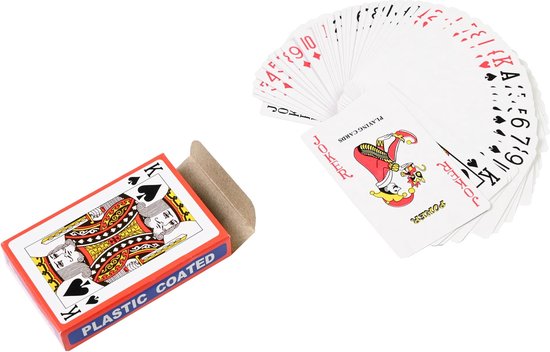 Lot de cartes poker en plastique - 54 cartes