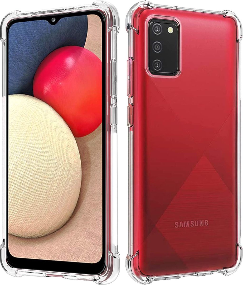 Hoesje voor Samsung Galaxy A02S backcover Shockproof siliconen Transparant